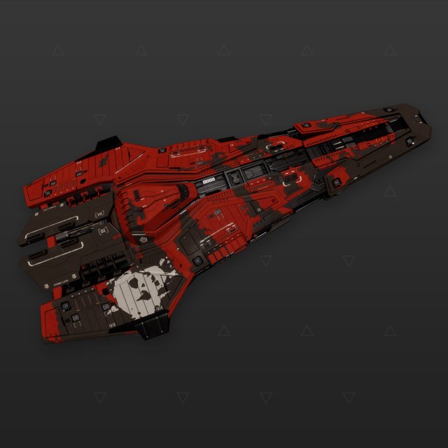 Federal Corvette Pirate Faction Red
