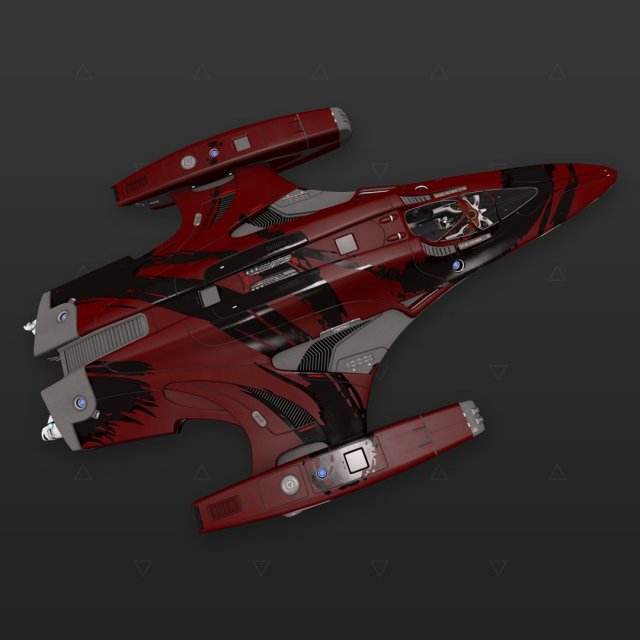 Imperial Courier Asemic Black & Red